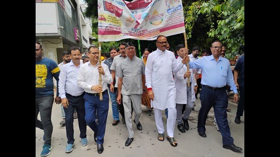 Deputy CM Brajesh Pathak launches special disease control drive in Lucknow on Tuesday. (Sourced)