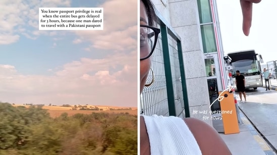 A US vlogger claimed her fellow passengers with a Pakistani passport were temporarily detained at the Turkey-Bulgaria border. (Instagram/@poorlittlenomad)