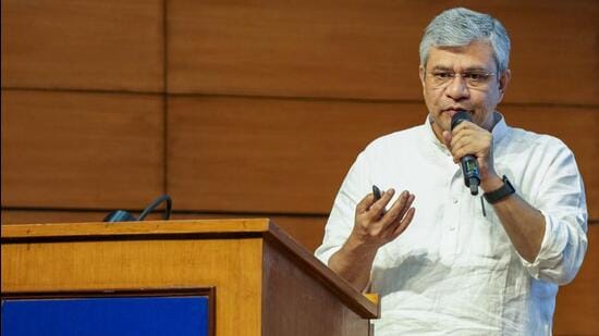 Union minister Ashwini Vaishnaw briefs the media on the Union cabinet’s decisions in New Delhi on Tuesday. (PTI)