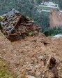 A house damaged following cloudbursts and flash floods at Seraj in Mandi, HP, on Wednesday. (PTI)