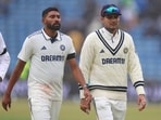 India's Mohammed Siraj, left, and captain Shubman Gill leave the field after rain stopped play on day five of the first Test India's Mohammed Siraj, left, and captain Shubman Gill leave the field after rain stopped play on day five of the first Test