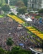 An aerial view of fans gathered during Royal Challengers Bengaluru’s felicitation ceremony after the team won the Indian Premier League (IPL) 2025, at Vidhana Soudha, in Bengaluru. (PTI) An aerial view of fans gathered during Royal Challengers Bengaluru’s felicitation ceremony after the team won the Indian Premier League (IPL) 2025, at Vidhana Soudha, in Bengaluru. (PTI)