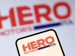 Hero Motors logo is seen in this illustration taken July 1, 2025. 