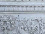 Bullet mark on a part of the ISKCON Sri Sri Radha Krishna Temple in Spanish Fork, Utah. Bullet mark on a part of the ISKCON Sri Sri Radha Krishna Temple in Spanish Fork, Utah.