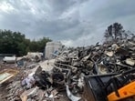 Debris at the site of an explosion at the Sigachi Industries' pharma plant, at Pashamylaram in Sangareddy district, Telangana. Debris at the site of an explosion at the Sigachi Industries' pharma plant, at Pashamylaram in Sangareddy district, Telangana.