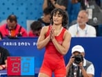 Vinesh Phogat during the 2024 Paris Olympics