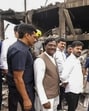 Telangana Chief Minister A Revanth Reddy with others during an inspection at the site of an explosion at the Sigachi Industries' pharma plant, at Pashamylaram in Sangareddy district, Telangana. (PTI) Telangana Chief Minister A Revanth Reddy with others during an inspection at the site of an explosion at the Sigachi Industries' pharma plant, at Pashamylaram in Sangareddy district, Telangana. (PTI)