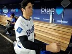 Los Angeles Dodgers' Shohei Ohtani runs to clubhouse after defeating Chicago White Sox Tuesday, July 1, 2025, in Los Angeles. (AP Photo/Kevork Djansezian) Los Angeles Dodgers' Shohei Ohtani runs to clubhouse after defeating Chicago White Sox Tuesday, July 1, 2025, in Los Angeles. (AP Photo/Kevork Djansezian)
