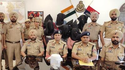 Accused in police custody in Fatehgarh Sahib on Wednesday. ASHA worker and a midwife among those arrested. (HT Photo) Accused in police custody in Fatehgarh Sahib on Wednesday. ASHA worker and a midwife among those arrested. (HT Photo)