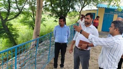 Additionally, orders were issued to repair Noida Drain Regulator—an important infrastructure for flood management— and restore it to full operational status. (HT Photos)