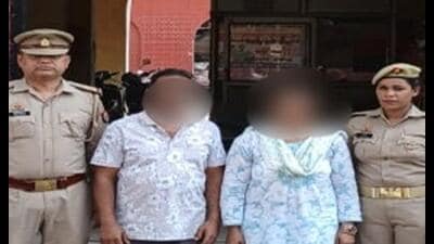 Chowk police on Wednesday arrested two accused, Mudita Rastogi, the elder sister of the deceased woman, and her husband, Vivek Siddharth (Sourced)