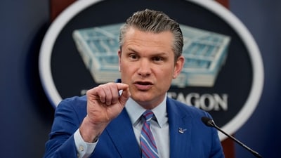US defence secretary Pete Hegseth. (Getty Images via AFP) US defence secretary Pete Hegseth. (Getty Images via AFP)