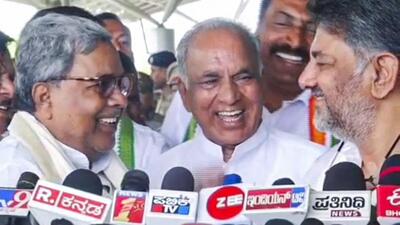 Karnataka chief minister Siddaramaiah and his deputy, DK Shivakumar. (ANI) Karnataka chief minister Siddaramaiah and his deputy, DK Shivakumar. (ANI)