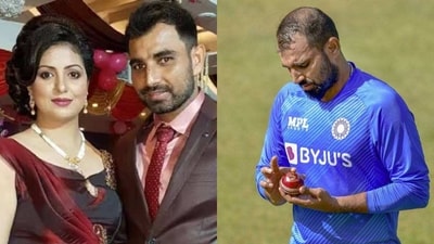 Mohammed Shami with estranged wife Hasin Jahan. (PTI)