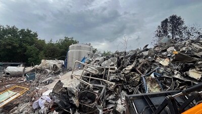 Debris at the site of an explosion at the Sigachi Industries' pharma plant, at Pashamylaram in Sangareddy district, Telangana. (X/@kishanreddybjp) Debris at the site of an explosion at the Sigachi Industries' pharma plant, at Pashamylaram in Sangareddy district, Telangana. (X/@kishanreddybjp)