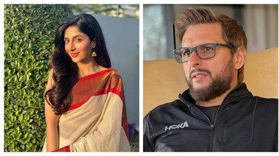 Pakistani actor Mawra Hocane and former cricketer Shahid Afridi (X and Instagram) Pakistani actor Mawra Hocane and former cricketer Shahid Afridi (X and Instagram)