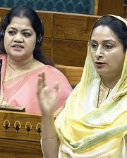 Shiromani Akali Dal (SAD) MP Harsimrat Kaur Badal speaks in the Lok Sabha during the budget session of Parliament, in New Delhi . (Sansad TV) Shiromani Akali Dal (SAD) MP Harsimrat Kaur Badal speaks in the Lok Sabha during the budget session of Parliament, in New Delhi . (Sansad TV)