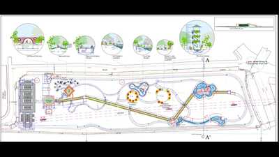 The layout of the biodiversity park in Gomti Nagar area of the state capital. (Courtesy: LDA) The layout of the biodiversity park in Gomti Nagar area of the state capital. (Courtesy: LDA)