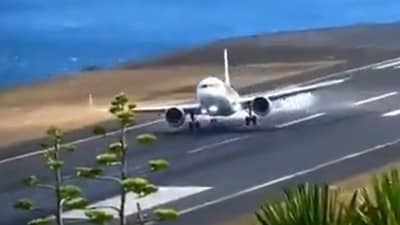 Madeira has been named one of the world's most dangerous airports due to its challenging weather conditions. (X/@Turbinetraveler) Madeira has been named one of the world's most dangerous airports due to its challenging weather conditions. (X/@Turbinetraveler)