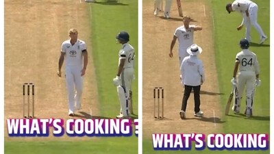 Ben Stokes and Yashasvin Jaiswal exchange words during India vs England 2nd Test