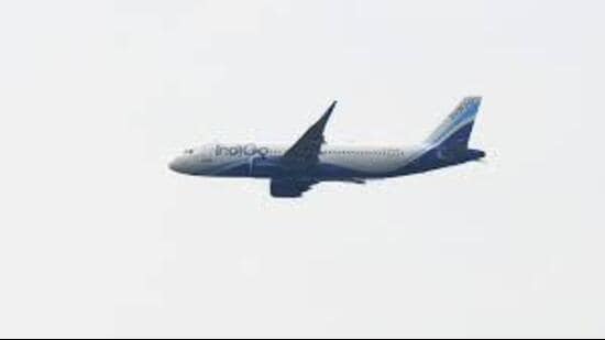 The first IndiGo flight from Mumbai’s Chhatrapati Shivaji International Airport reached Adampur at 3.15pm. (HT File)