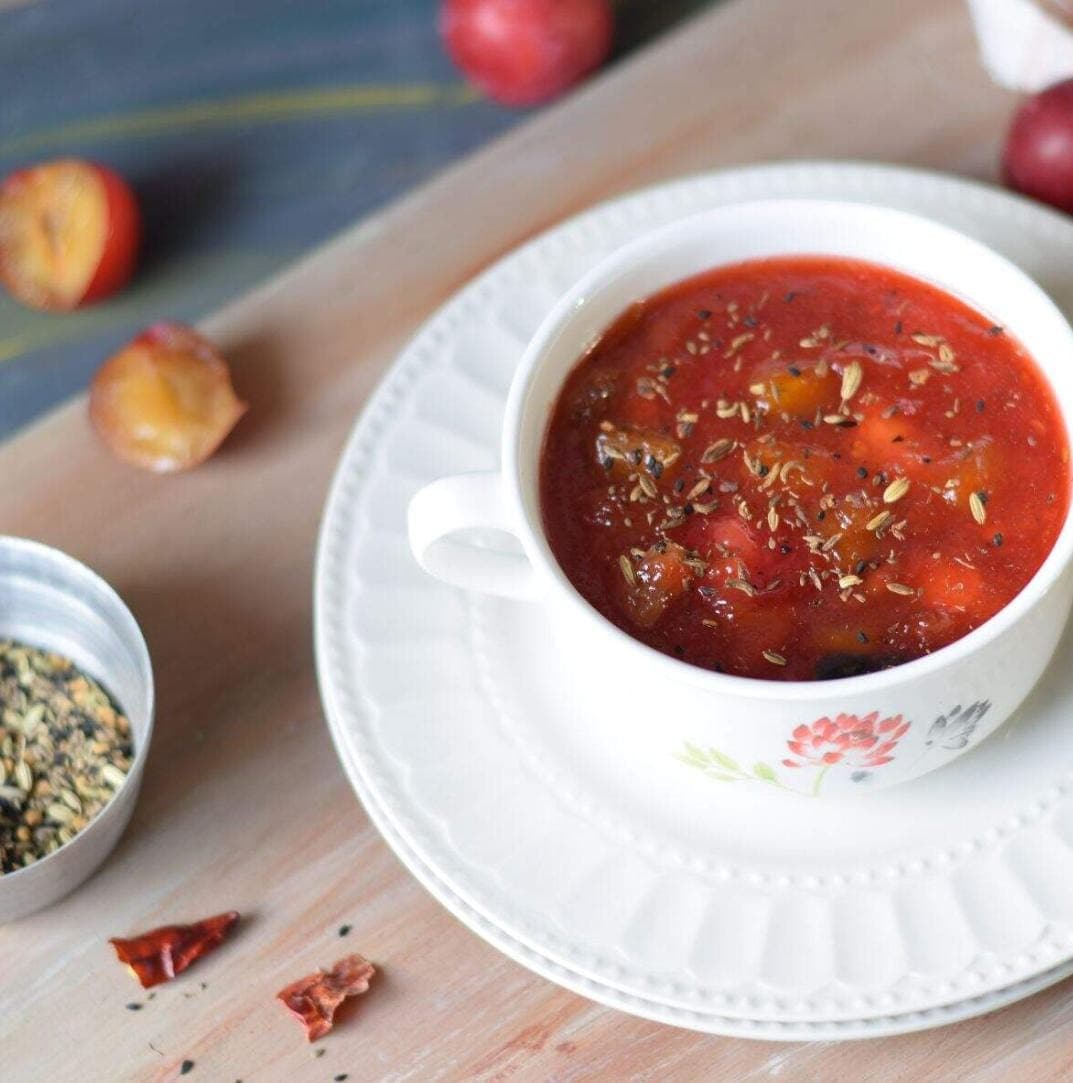 Bengali-Style prune and Plum Chutney by Chef Kanchan Aich Bengali-Style prune and Plum Chutney by Chef Kanchan Aich