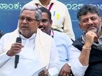 Karnataka Chief Minister Siddaramaiah and state Deputy Chief Minister DK Shivakumar address the media after the state Cabinet meeting, in Chikkaballapur on Wednesday. Karnataka Chief Minister Siddaramaiah and state Deputy Chief Minister DK Shivakumar address the media after the state Cabinet meeting, in Chikkaballapur on Wednesday.