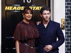 Priyanka Chopra, left, and Nick Jonas pose for photographers upon arrival at the premiere for the film 'Heads of State'. Priyanka Chopra, left, and Nick Jonas pose for photographers upon arrival at the premiere for the film 'Heads of State'.