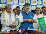 Karnataka Chief Minister Siddaramaiah with his deputy DK Shivakumar. (ANI) Karnataka Chief Minister Siddaramaiah with his deputy DK Shivakumar. (ANI)