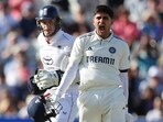 India's captain Shubman Gill, right, celebrates after scoring a century on day one of the second cricket test match between England and India India's captain Shubman Gill, right, celebrates after scoring a century on day one of the second cricket test match between England and India