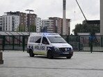 A police vehicle is parked outside the Ratina shopping centre, where several people have been stabbed, in Tampere, Finland July 3, 2025.