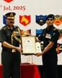 Lieutenant General Devendra Sharma, General Officer Commanding-in-Chief of ARTRAC presenting award during ARTRAC Investiture Ceremony 2025, held in Shimla on Thursday. (Source: X) Lieutenant General Devendra Sharma, General Officer Commanding-in-Chief of ARTRAC presenting award during ARTRAC Investiture Ceremony 2025, held in Shimla on Thursday. (Source: X)