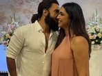 Ranveer Singh congratulates Deepika Padukone for her Hollywood Walk of Fame star. Ranveer Singh congratulates Deepika Padukone for her Hollywood Walk of Fame star.