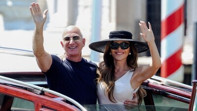 File photo of Jeff Bezos and Lauren Sanchez (REUTERS)