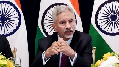 External Affairs Minister S Jaishankar speaks to the press, in Washington, D.C., on Wednesday. (S Jaishankar - X) External Affairs Minister S Jaishankar speaks to the press, in Washington, D.C., on Wednesday. (S Jaishankar - X)