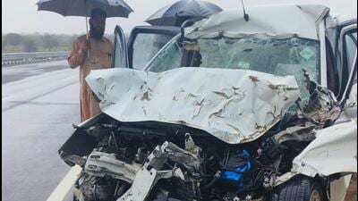 According to police, the collision took place around 2.15 am under the Jhab police station area. (Sourced)