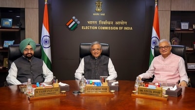 Chief Election Commissioner (CEC) Gyanesh Kumar said the implementation of Special Intensive Revision (SIR) in Bihar is running as per schedule. (@ECISVEEP) Chief Election Commissioner (CEC) Gyanesh Kumar said the implementation of Special Intensive Revision (SIR) in Bihar is running as per schedule. (@ECISVEEP)