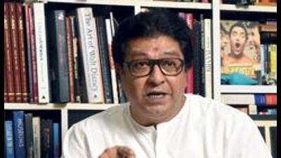 Maharashtra, Apr 04 (ANI): MNS Chief Raj Thackeray addresses a press conference at his Residence in Mumbai on Saturday. (ANI Photo) (ANI)