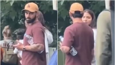 Virat Kohli was spotted by a fan with wife Anushka Sharma (Instagram) Virat Kohli was spotted by a fan with wife Anushka Sharma (Instagram)