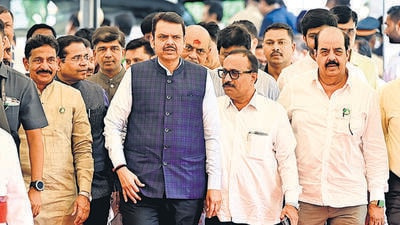 Mumbai, India - July 3, 2025:CM Devendra Fadnavis, during monsoon assembly session at Vidhan Bhavan in Mumbai, India, on Thursday, July 3, 2025. (Photo by Anshuman Poyrekar/ Hindustan Times) (Hindustan Times) Mumbai, India - July 3, 2025:CM Devendra Fadnavis, during monsoon assembly session at Vidhan Bhavan in Mumbai, India, on Thursday, July 3, 2025. (Photo by Anshuman Poyrekar/ Hindustan Times) (Hindustan Times)