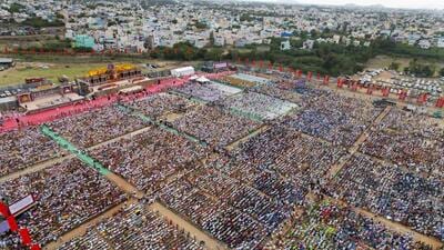 The eight resolutions passed at the conference left no doubt about the political nature of the conference and the course of politics projected by the RSS-BJP in Tamil Nadu. (PTI) The eight resolutions passed at the conference left no doubt about the political nature of the conference and the course of politics projected by the RSS-BJP in Tamil Nadu. (PTI)