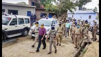 The massacre took place on the night of July 2–3, 2020, when gangster Vikas Dubey and his aides ambushed a police team in Bikru village, Chaubepur, Kanpur. (PTI File) The massacre took place on the night of July 2–3, 2020, when gangster Vikas Dubey and his aides ambushed a police team in Bikru village, Chaubepur, Kanpur. (PTI File)