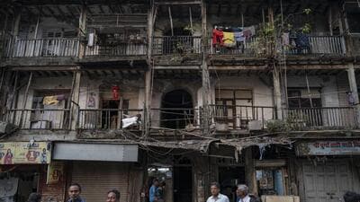 There are around 13,000 cessed buildings in the island city and most of them are in dilapidated condition. (Satish Bate/HT PHOTO) There are around 13,000 cessed buildings in the island city and most of them are in dilapidated condition. (Satish Bate/HT PHOTO)