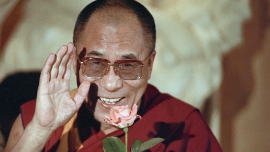 The 14th and current Dalai Lama, seen here in Paris in 1989, is considered the manifestation of Avalokitesvara, the godly being “who hears the cries of the world”. (AFP File)