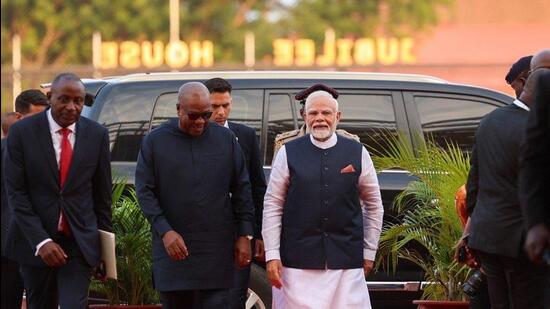 This is the first visit to the West African nation by an Indian premier in three decades. (Narendra Modi)