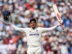 India's captain Shubman Gill celebrates his double-century during Day 2 of the 2nd test match against England, at Edgbaston India's captain Shubman Gill celebrates his double-century during Day 2 of the 2nd test match against England, at Edgbaston