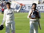 India's captain Shubman Gill (L) and India's Ravindra Jadeja leave the field at the end of play on the opening day of the second Test India's captain Shubman Gill (L) and India's Ravindra Jadeja leave the field at the end of play on the opening day of the second Test