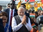 Prime Minister Prime Minister Narendra Modi greets people after arrival at Piarco International Airport in Port of Spain, Trinidad and Tobago on July 3, 2025. Prime Minister Prime Minister Narendra Modi greets people after arrival at Piarco International Airport in Port of Spain, Trinidad and Tobago on July 3, 2025.