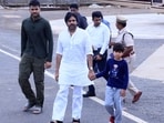 Akira Nandan and Mark Shankar accompanied their father to work in Mangalagiri. 
