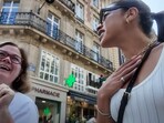 Hannah Bronfman, a US influencer, was criticised online for a ‘two-faced’ comment about a fan who warmly approached her in Paris. Hannah Bronfman, a US influencer, was criticised online for a ‘two-faced’ comment about a fan who warmly approached her in Paris.